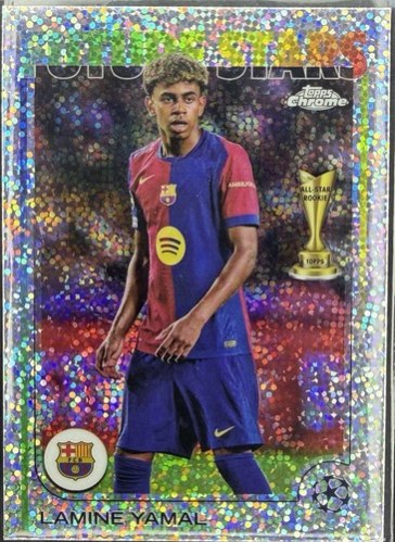 Lamine Yamal 2024 Topps Chrome Speckle