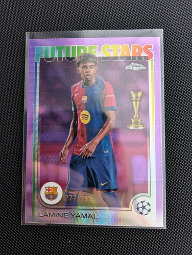 Lamine Yamal 2024 Topps Chrome UCC Violet Refractor /299