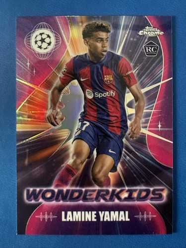 Lamine Yamal 2023 Topps Chrome UCL