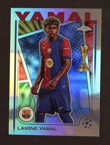 Lamine Yamal 2025 Topps Chrome UEFA
