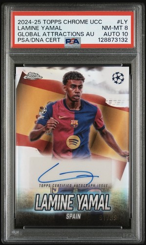 Lamine Yamal 2024 Topps Chrome UEFA /99