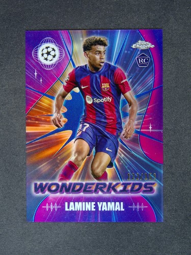 Lamine Yamal 2024 Topps Chrome UEFA Blue /150