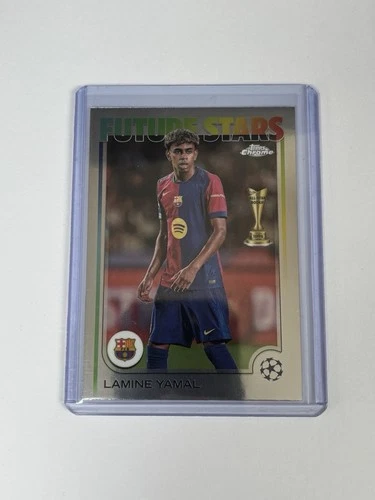 Lamine Yamal 2024 Topps Chrome UEFA Club Competitions Refractor