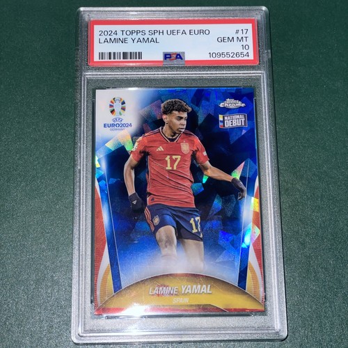 Lamine Yamal 2024 Topps Chrome UEFA EURO Sapphire