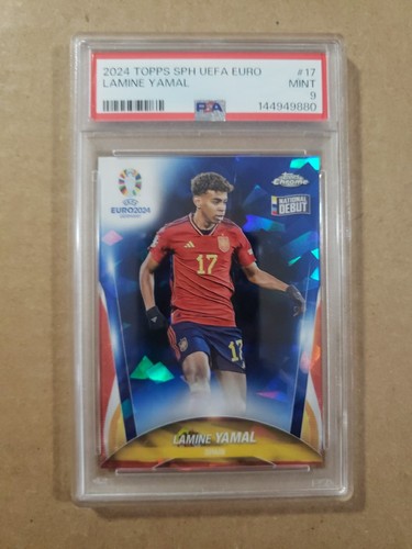Lamine Yamal 2024 Topps Chrome UEFA Euro Sapphire Edition