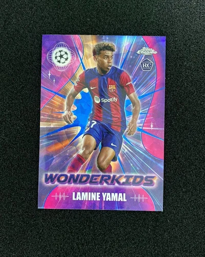 Lamine Yamal 2024 Topps Chrome UEFA Sapphire
