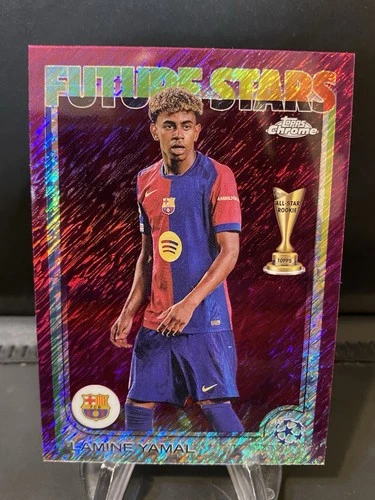 Lamine Yamal 2024 Topps Chrome Viola Shimmer