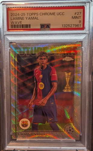 Lamine Yamal 2024 Topps Chrome Wave Refractor