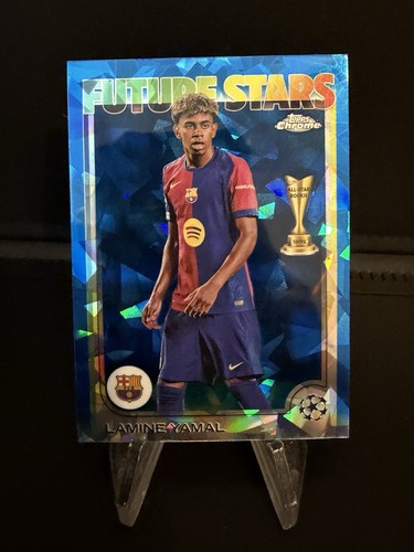 Lamine Yamal 2025 Topps Chrome Zaffiro Blu