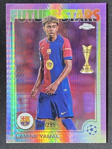 Lamine Yamal 2024 Topps Cromo UCC Prisma Violeta /299