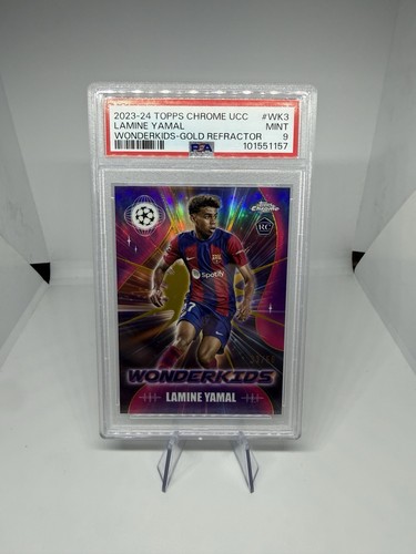 Lamine Yamal 2023 Topps Cromo UCC Refractor Dorado