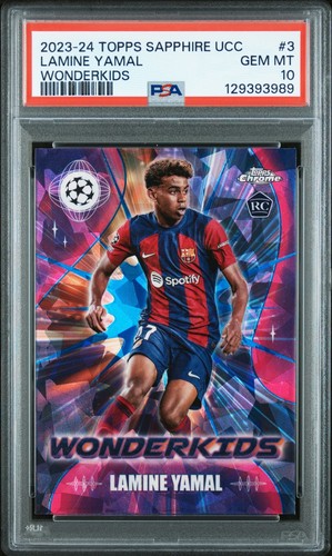 Lamine Yamal 2023 Topps Cromo UCC Sapphire Edition