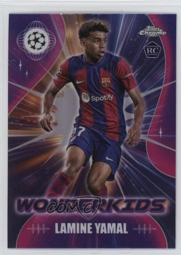 Lamine Yamal 2023 Topps Cromo UEFA Clubes Competiciones WK-3
