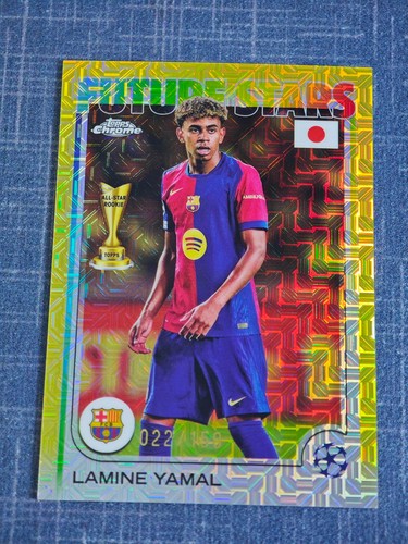 Lamine Yamal 2024 Topps Cromo UEFA Mojo Amarillo /150