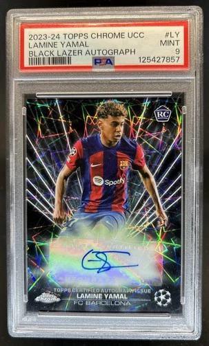 Lamine Yamal 2023 Topps Cromo UEFA Negro Lazer