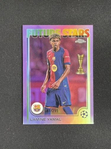 Lamine Yamal 2024 Topps Cromo UEFA Purple Refractor /299