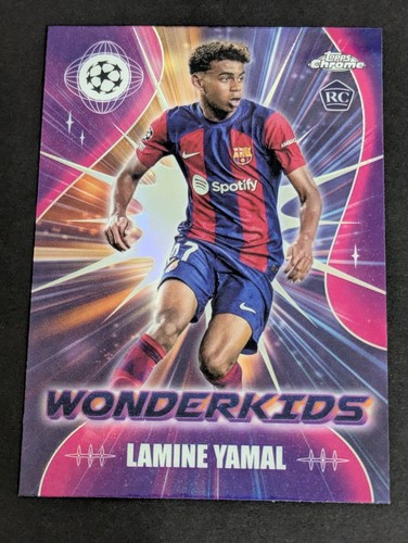 Lamine Yamal 2023 Topps Cromo UEFA Refractor