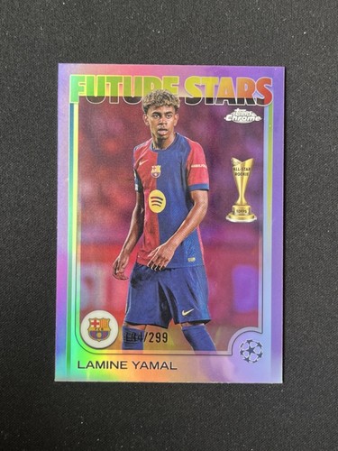 Lamine Yamal 2024 Topps Cromo UEFA Violet Refractor /299