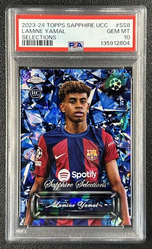Lamine Yamal 2023 Topps Cromo Zafiro Sapphire /04