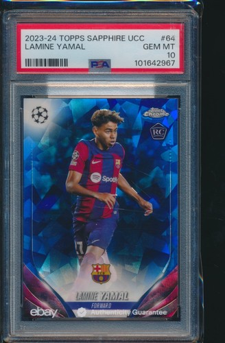 Lamine Yamal 2023 Topps Cromo Zafiro UCC UEFA Sapphire