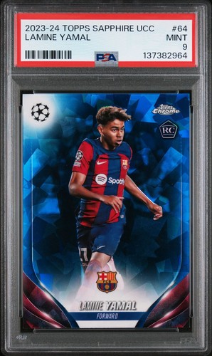 Lamine Yamal 2023 Topps Cromo Zafiro UEFA Sapphire