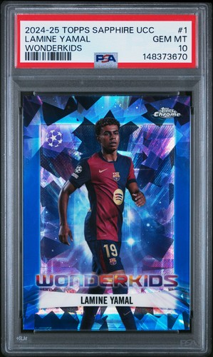 Lamine Yamal 2024 Topps Cromo Zafiro UEFA Sapphire