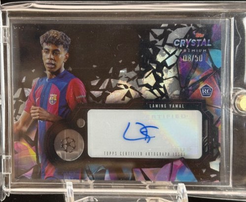 Lamine Yamal 2023 Topps Crystal Premium UCL