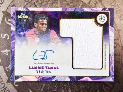 Lamine Yamal 2024 Topps Deco Purple /25