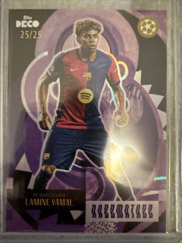 Lamine Yamal 2024 Topps Deco Razzmatazz /25