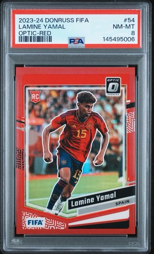 Lamine Yamal 2023 Panini Donruss FIFA Optic Red Prizm /299