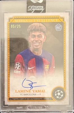 Lamine Yamal 2024 Topps Dynasty Orange /25