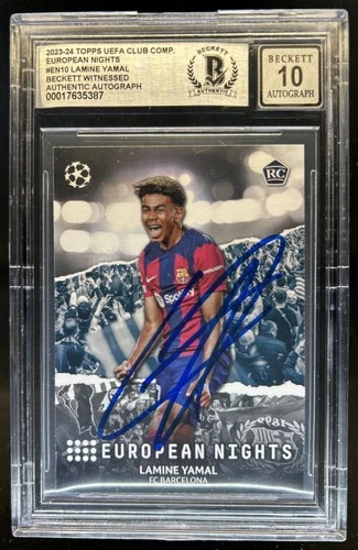 Lamine Yamal 2023 Topps European Nights /10
