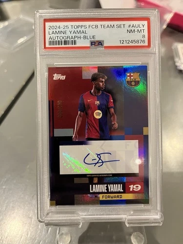 Lamine Yamal 2024 Topps FC Barcelona Team Set Autos Blue /250
