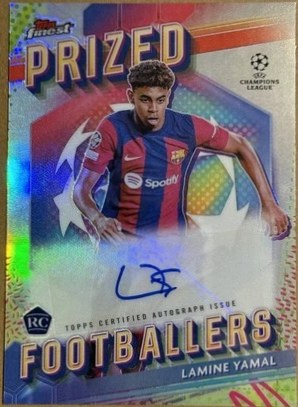 Lamine Yamal 2023 Topps Finest Refractor