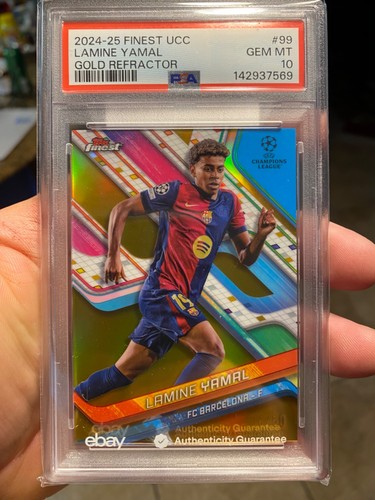 Lamine Yamal 2024 Panini Finest Gold Refractor /50