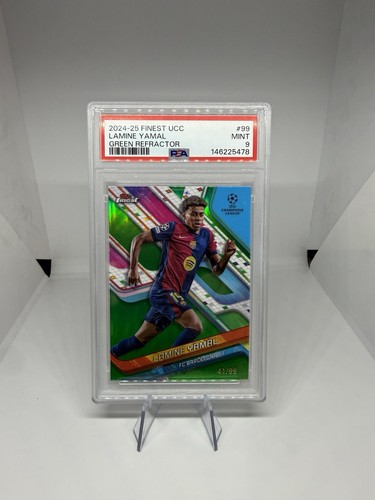 Lamine Yamal 2024 Panini Finest Green Refractor /99