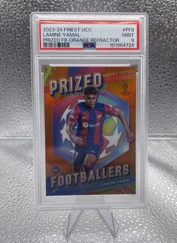Lamine Yamal 2024 Topps Finest Naranja /25