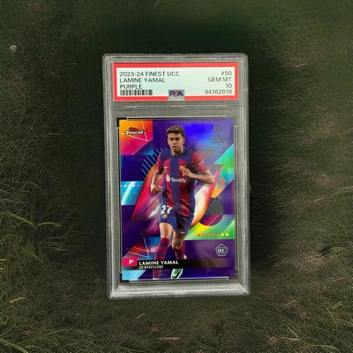 Lamine Yamal 2023 Topps Finest Purple /299