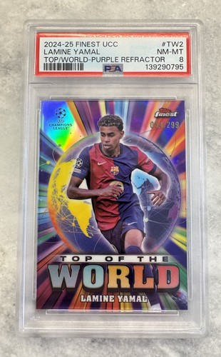 Lamine Yamal 2024 Topps Finest Purple /299