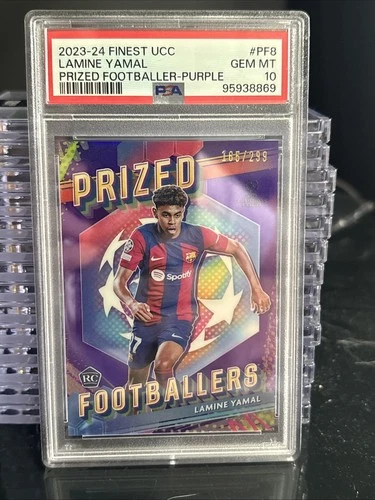 Lamine Yamal 2023 Topps Finest Purple /299