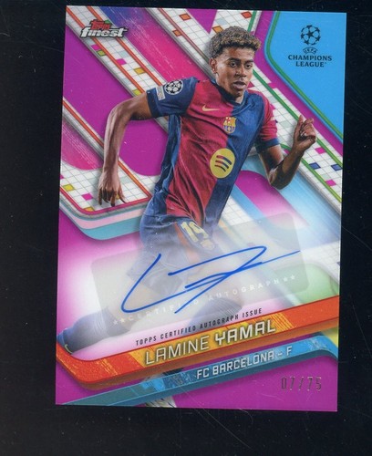 Lamine Yamal 2024 Topps Finest Purple /75