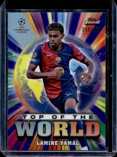 Lamine Yamal 2024 Topps Finest Purple Refractor /299