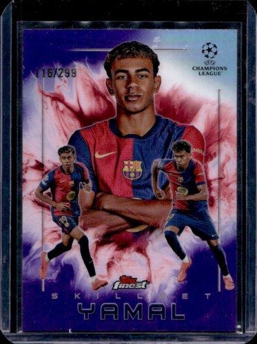 Lamine Yamal 2024 Topps Finest Purple Refractor /299