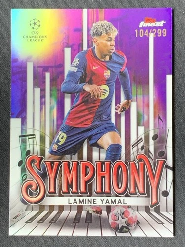 Lamine Yamal 2024 Topps Finest Purple Refractor /299