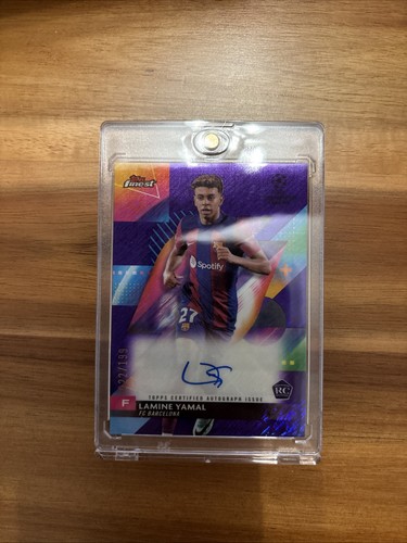 Lamine Yamal 2024 Topps Finest Purple Shimmer /199