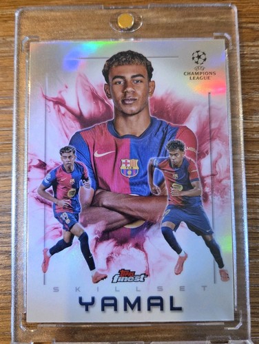 Lamine Yamal 2023 Topps Finest Rainbow Refractor
