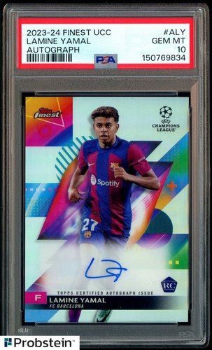 Lamine Yamal 2023 Topps Finest Refractor