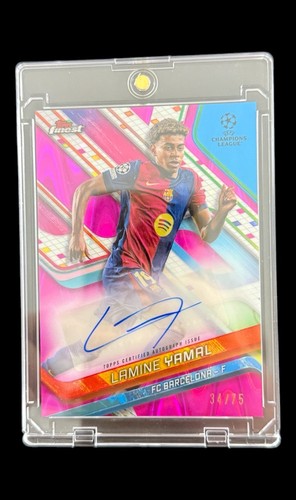 Lamine Yamal 2024 Topps Finest Rosa /75