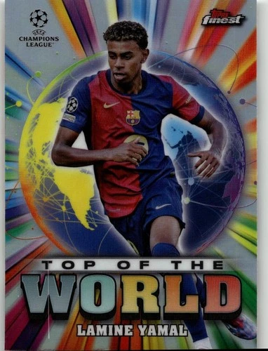Lamine Yamal 2025 Topps Finest Top Of The World