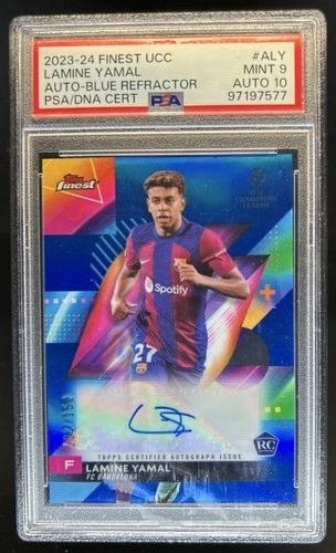 Lamine Yamal 2023 Topps Finest UEFA Azul /150
